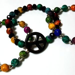 Rainbow Peace Sign Stack